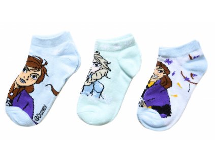Dievčenské členkové ponožky Anna Frozen - 3 ks