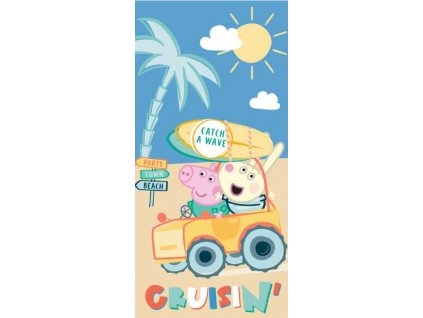 Detská osuška Peppa Pig Cruisin - 70 x 140 cm