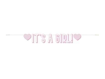 Banner It's a Girl! - 152 cm