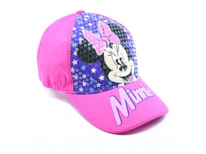 Dievčenská šiltovka "Minnie Mouse" - ružová