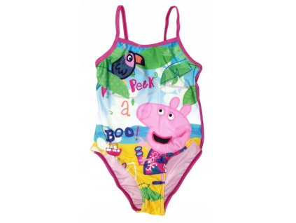 Dievčenské jednodielne plavky Peppa Pig Peek a Boo