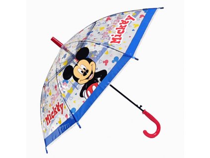 Automatický transparentný dáždnik Smile Mickey Mouse
