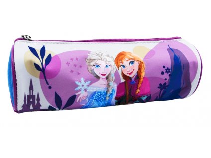 Dievčenský peračník puzdro valec Anna a Elsa Frozen