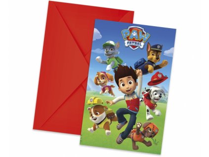 Detské pozvánky na oslavu - Paw Patrol