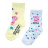 Dievčenské vysoké ponožky Star Peppa Pig - 2 ks