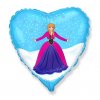 Fóliový balón srdce 18" - Anna Frozen