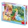 Puzzle "Disney Princess" Voľné popoludnie 3×55 dielikov