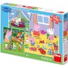 Puzzle "Peppa Pig" Na prázdninách 3×55 dielikov