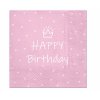 Papierové servítky Pink Birthday - 20 ks