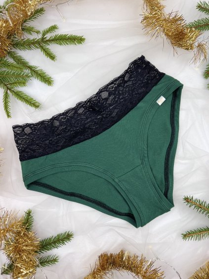 Klasické kalhotky zelené