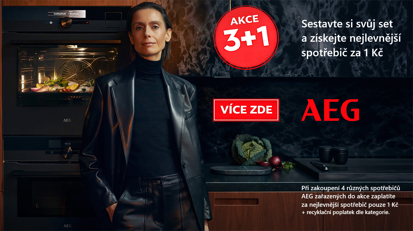 Akce AEG 3+1 Sestavte si svůj set a získejte nejlevnější spotřebič za 1 Kč