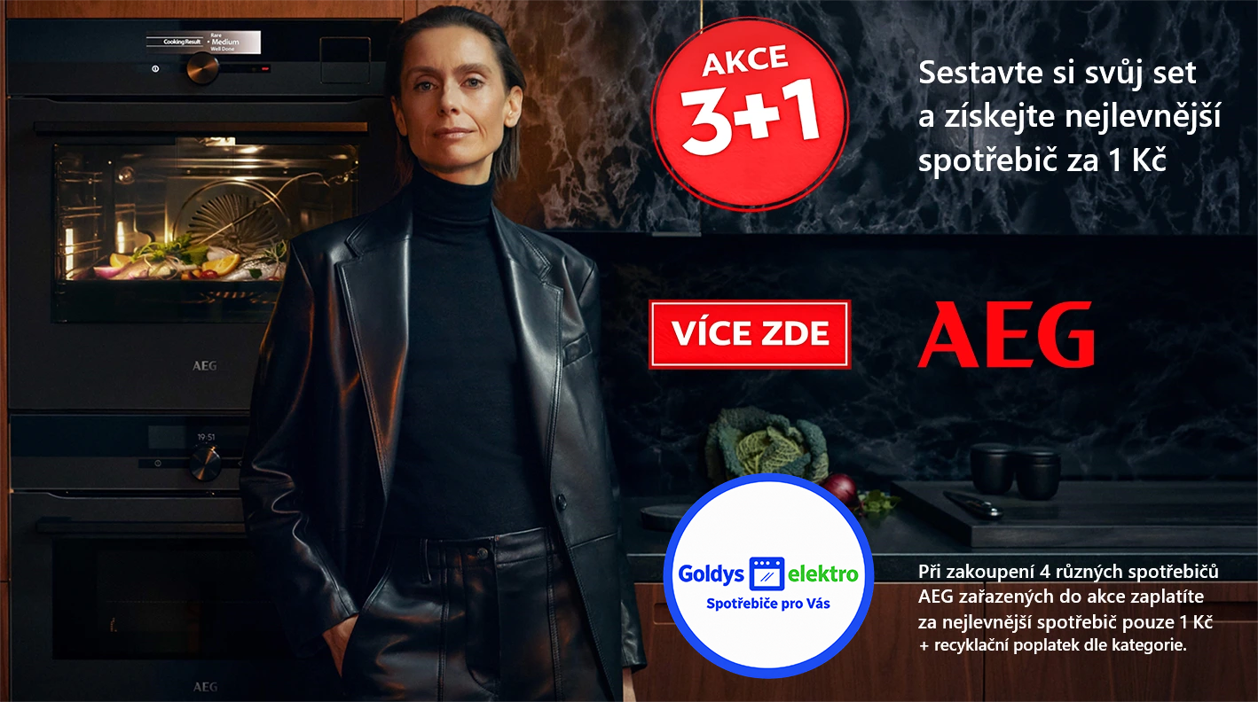 Akce AEG 3+1 Sestavte si svůj set a získejte nejlevnější spotřebič za 1 Kč