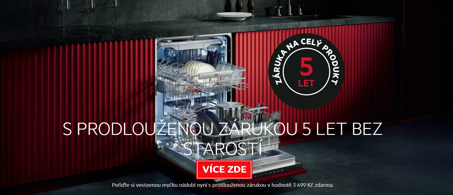 Myčky AEG s prodlouženou zárukou na 5 let!