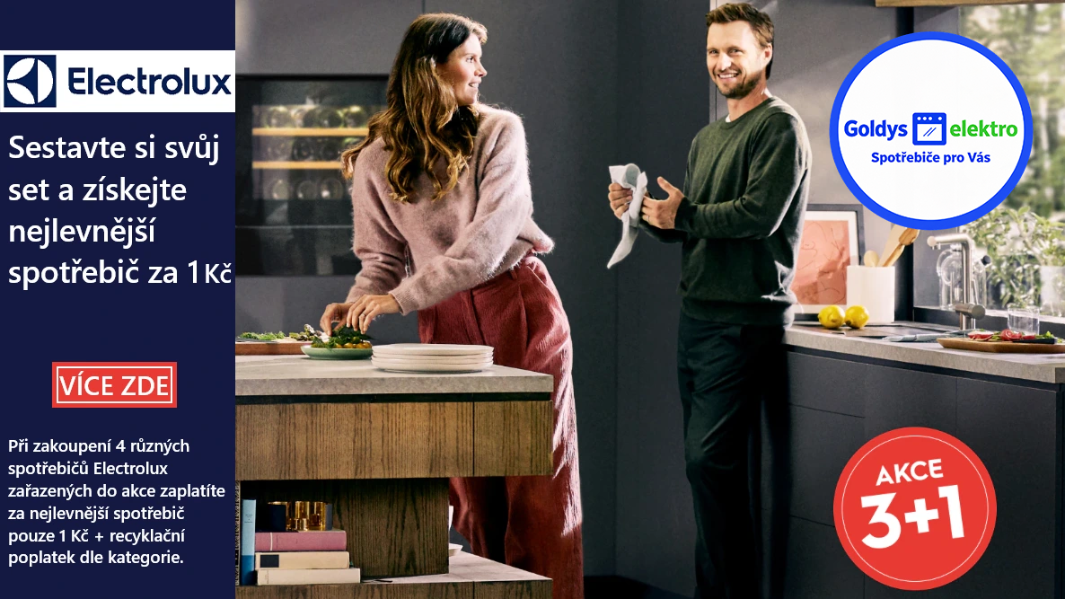 Akce Electrolux 3+1 Sestavte si svůj set a získejte nejlevnější spotřebič za 1 Kč