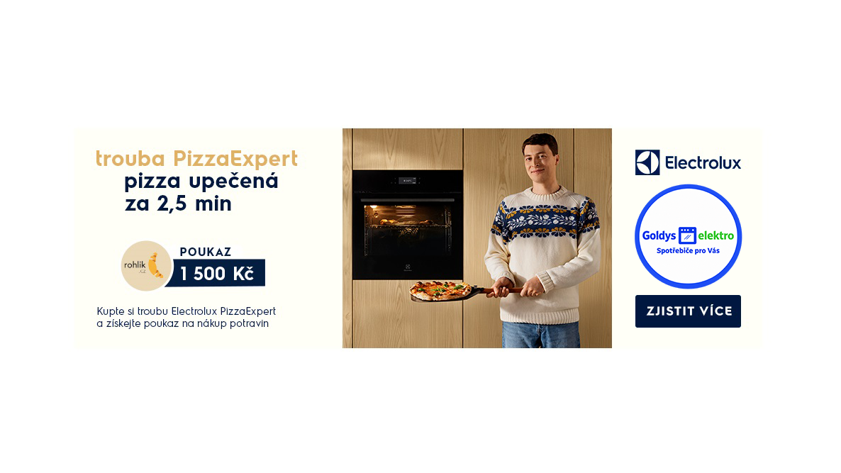 K troubě Electrolux PizzaExpert poukaz na nákupy