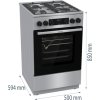 Gorenje Kombinovaný sporák, 50 cm Řada G600 - GKS5C75XF