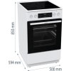 Gorenje Elektrický sporák, 50 cm Řada G600 - GECS5C60WPA