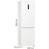 Gorenje Volně stojící kombinovaná chladnička s mrazničkou, 200 x 60 x 59.2 cm, Bílá Řada G600 - NRK620DA2W4