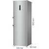 Gorenje Volně stojící chladnička 185 x 59.5 x 66.3 cm, Nerez Řada G600 - R619EAXL6