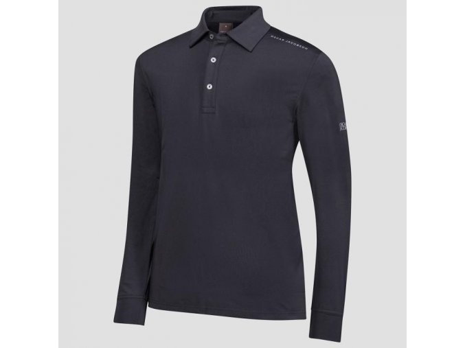 Oscar Jacobson Chauncery course Poloshirt black 62044292 311 front normal