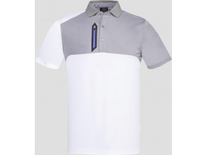 Oscar Jacobson Dapper Course poloshirt grey 65539058 164 front normal