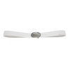 Oscar Jacobson Logo Buckle Belt White 92973052 921 Front