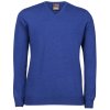 Oscar Jacobson Wyatt V neck blue 66176768 248 front