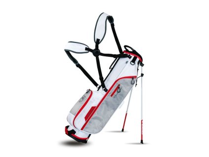 8598 masters sl 650 lehky golfovy standbag white shuttle grey varsity red