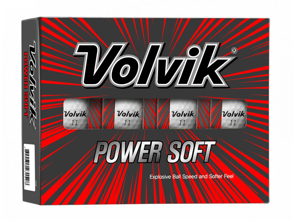 VOLVIK Power Soft golfové míčky - bílé (12 ks)