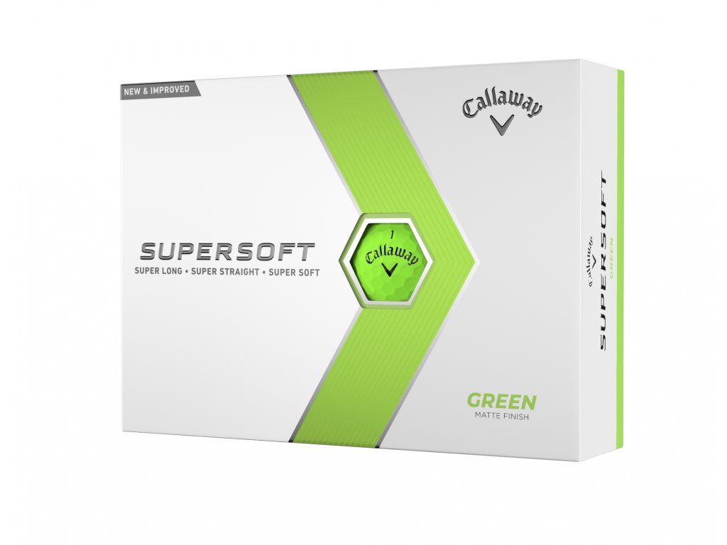 CALLAWAY Supersoft Matte golfové míčky - zelené (12 ks)