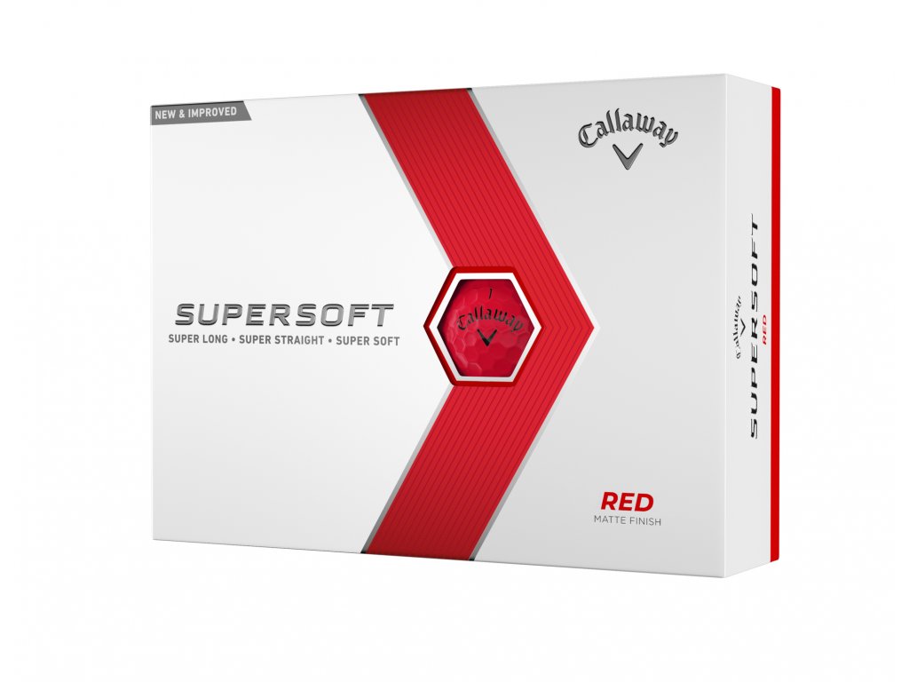 CALLAWAY Supersoft Matte golfové míčky - červené (12 ks)