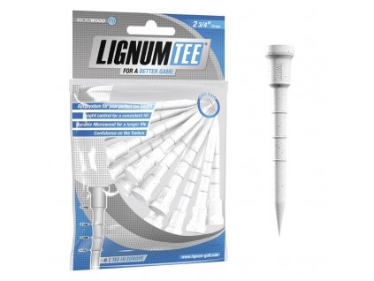 LIGNUM golfová týčka 72 mm (12 ks) - bílá