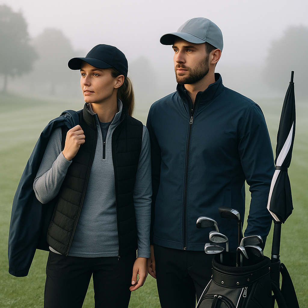 Golfové oblečení do chladného počasí: vrstvení na podzim