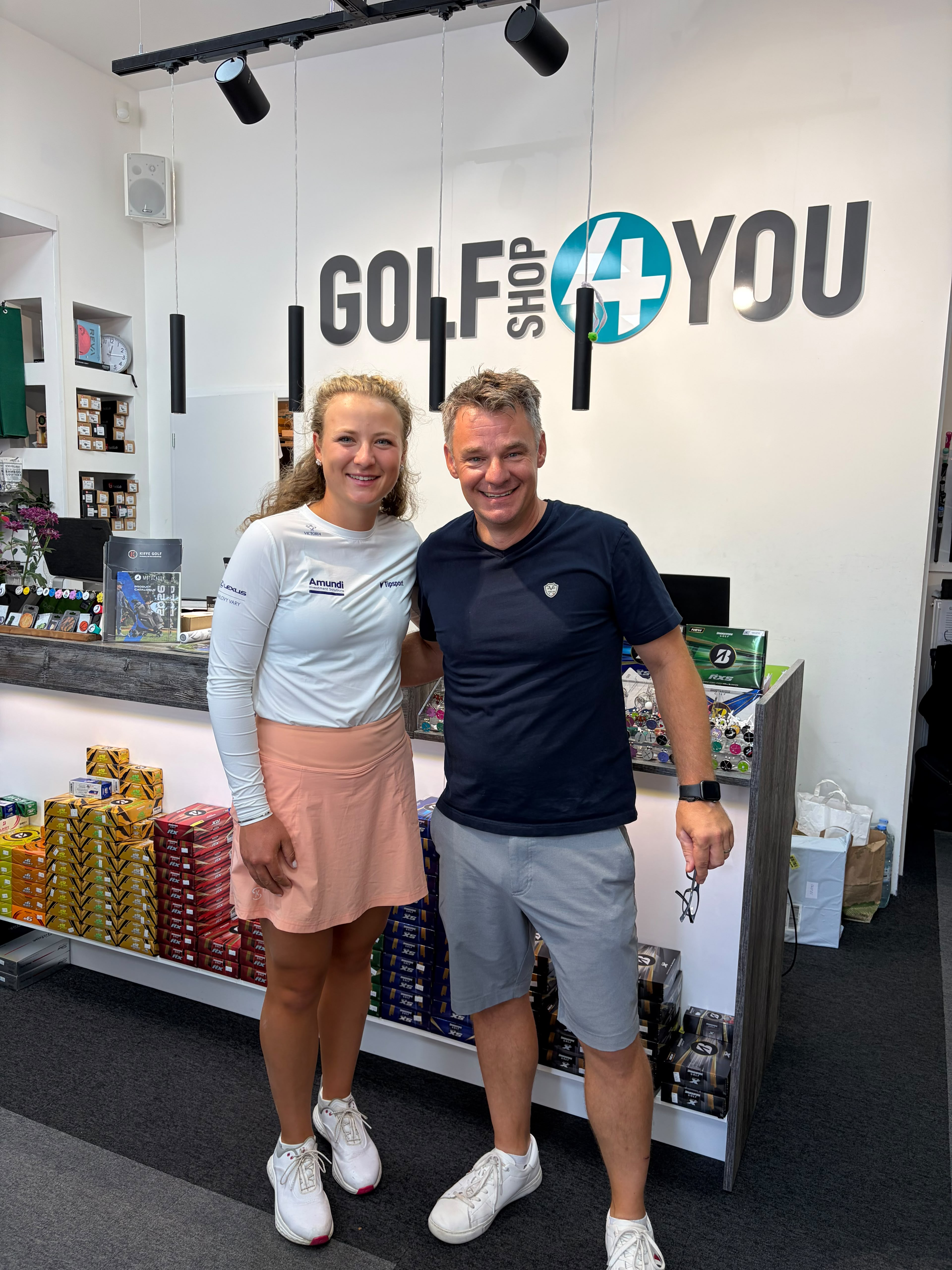 Sára Kousková – návštěva Golfshop4you