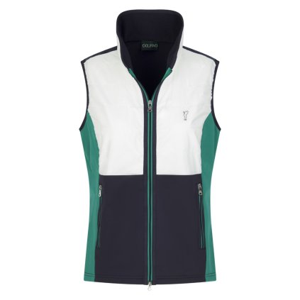 Golfino Extra Round Dámská Golfová Vesta, Bílá