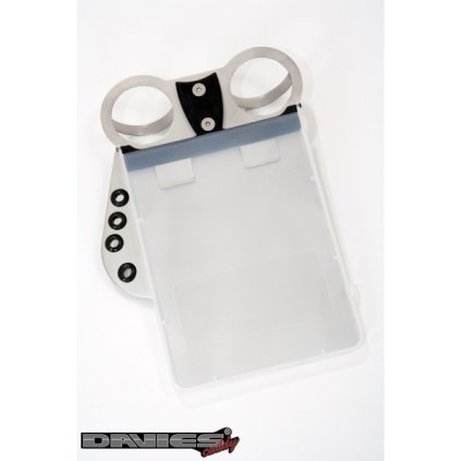 Score card držák s plast.krytem Davies Caddy Compact, Brush Silver Matt