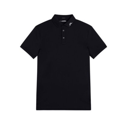 J.Lindeberg KV Pánské Golfové Polo Tričko, Černé, vel. S
