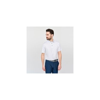 BACKTEE Icon Pánské Polo Tričko, Bílé