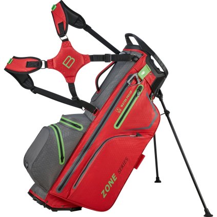 Bennington Stand Bag ZONE – Waterproof Červený/ Šedý/Žlutý