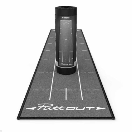 PuttOUT Medium Putting Mat - Grey - 240cm x 50cm
