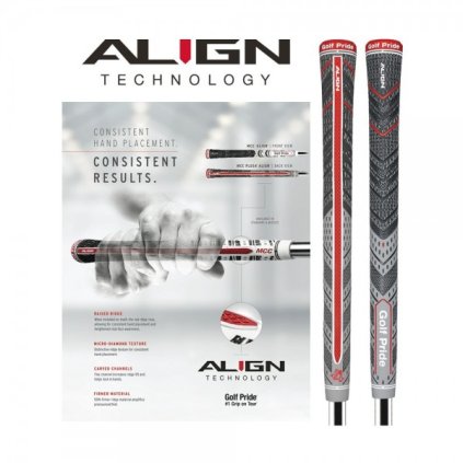 Golf Pride MCC +4 Align Grip - Grey - Standard