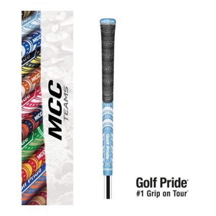 Golf Pride MCC Teams Grip -  Light Blue/White - Midsize