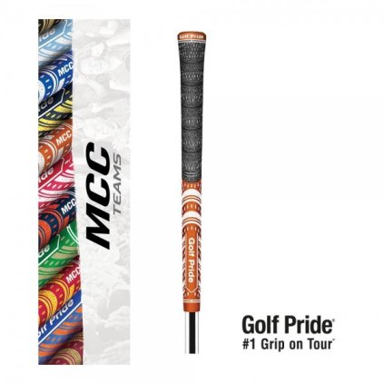 Golf Pride MCC Teams Grip -  Tmavě oranžová/Bílá - Midsize
