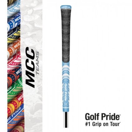 Golf Pride MCC Teams Grip -  Light Blue/White - Standard