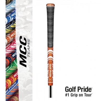 Golf Pride MCC Teams Grip -  Dark orange / White - Standard