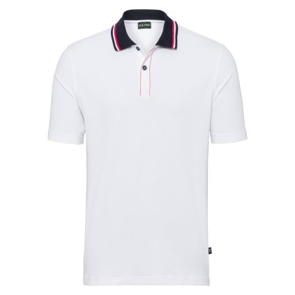 GOLFINO Pánské Golfové Tričko Mediterranean Breeze Sun Protection Polo, Bílé