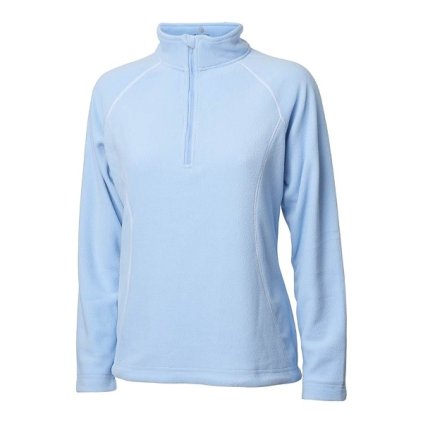 BACKTEE Ladies Zipneck Fleece Jacket, Blue bell