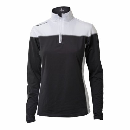 BACKTEE Ladies Zipneck Baselayer, Black
