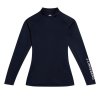J.Lindeberg Asa Soft Compression Dámský Golfový Top, Tmavě Modrý