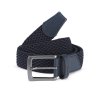 P03746 N125 PING STRETCH WEBBING BELT NAVY FRONT